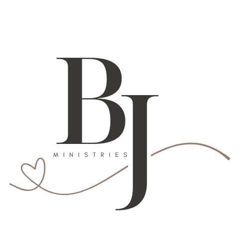 A black and white logo of the letters bj.
