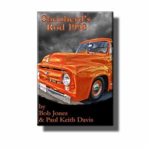 A book cover with an orange truck on it