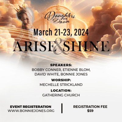 A poster for the arise and shine event.